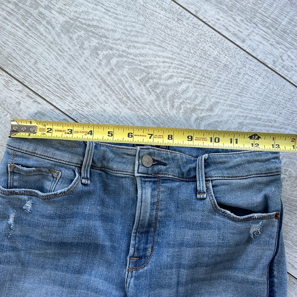 Abercrombie & Fitch Women's Skinny Jeans - Light Blue Distressed - Picture 4 of 6